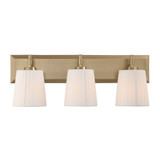 Brilia 3 Light Bath Vanity 8.63 Inch Tall and 24 Inch Wide by Golden - 5189-BA3-PLT