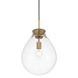 Drop 1 Light Pendant 19.25 Inch Tall and 11.75 Inch Wide by Golden - 2088-12P