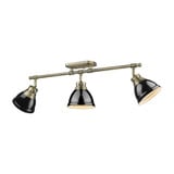 Duncan 3 Light Semi Flush Mount 10.75 Inch Tall X 35.38 Inch Wide by Golden - 3602-3SF