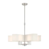 Rubix 5 Light Medium Chandelier by Livex - 42675CH