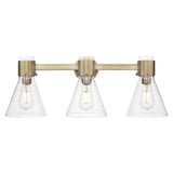 Lawton Cone 3 Light Bath Vanity 24 Inch and 9.63 Inch Tall by Innovations - 464-3W-G464C-7