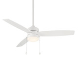 Atlantis 3 Blade Ceiling Fan with Light Kit 52 Inches Wide by WAC  - F-072L-BN