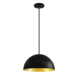 Elias 1 Light Dome Pendant 7.75 Inch and 13.75 Inch Wide by Justice Design - NSH-9845