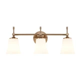 Fusion Tulsi 3 Light Bath Vanity 9.25 X 23.5 Inch Wide by Justice Design - FSN-8313