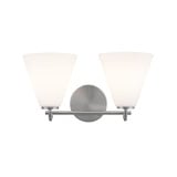 Fusion Pavia 2 Light Bath Vanity 15.75 Inch Wide by Justice Design - FSN-8362