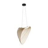 Eco Madera 17W 1 LED Pebble Pendant 24 Inch Tall by Justice Design - ECO-8402