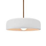Radiance Spire 1 Light Stem Pendant 4 Inch X 13 Inch Wide by Justice Design - CER-6573-RIGID