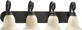 Bryant 4 Light Traditional Vanity Light by Quorum - 5154-4