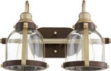 Banded Dome 2 Light Vanity Light by Quorum - 586-2