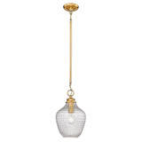 Adeline 1 Light Small Pendant by Golden - 1088-M