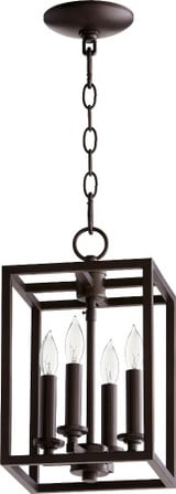 Cuboid 4 Light Small Pendant by Quorum - 6731-4