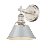 Orwell 1 Light Vanity Light by Golden - 3306-BA1
