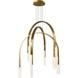 Curva 35W LED Chandelier 48 Inch Tall and 38 Inch Wide by CWI - 1725P38-6