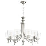 Rossington 9 Light Large 2 Tier Chandelier by Quorum 6122-9 - 6122-9