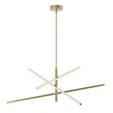 Knoll 60W 3 LED Pendant 16.5 Inch Tall and 48 Inch Wide by AFX - KNOP48LAJUD