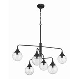 Reflection 6 Light Chandelier 19.75 Inch Tall and 36 Inch Wide by Craftmade - 61226
