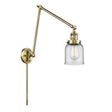 Bell 1 Light Adjustable Swing Arm Wall Sconce 30X8 Inch Wide by Innovations - 238-G5