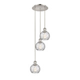 Athens Water Glass 3 Light Cord Hung Multi Pendant 24.75 by Innovations - 113B-3P-G1215-6