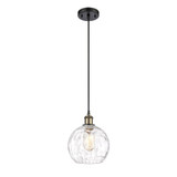 Athens Water Glass 1 Light Cord Hung Mini Pendant 10 X 8 by Innovations - 516-1P-G1215-8