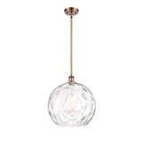 Athens Water Glass 100W 1 LED Pendant 15.13 Tall and 13 Wide by Innovations - 516-1S-G1215-14-LED