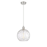 Athens Water Glass 100W 1 LED Cord Hung Mini Pendant 11.75 by Innovations - 516-1P-G1215-10-LED