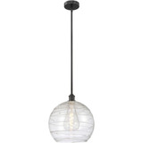 Athens Deco Swirl 1 Light Stem Mini Pendant 14.63X13.75 by Innovations - 616-1S-G1213-14