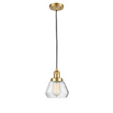 Fulton 100W 1 LED Cord Hung Mini Pendant 8.63 X 7 Inch Wide by Innovations - 201C-G17-LED