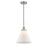 Cone 100W 1 LED Cord Hung Mini Pendant 14 and 12 Inch Wide by Innovations - 616-1PH-G4L-LED