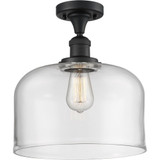 Bell 1 Light Semi Flush Mount 12 Inch Tall and 12 Inch Wide by Innovations - 517-1CH-G7-L
