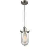 Centri 1 Light Cord hung Mini Pendant 10 and 4.5 Inch Wide by Innovations - 900-1P-CE231