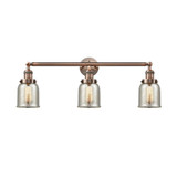 Bell 3 Light Bath Vanity 12 Inch Tall and 30 Inch Wide by Innovations - 205-G58