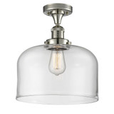 Bell 100W 1 LED Semi Flush Mount 12 Inch Tall X 12 Inch Wide by Innovations - 517-1CH-G7-L-LED