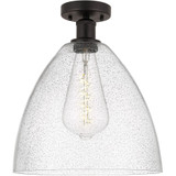 Bristol 1 Light Glass Semi Flush Mount 15 X 12 Inch Wide by Innovations - 616-1F-GBD-12