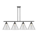 Cone 4 Light Stem Hung Island 13.25 Inch Tall X 48 Inch Wide by Innovations - 916-4I-G4L