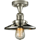 Railroad 1 Light Semi Flush Mount 8.5 Inch and 7 Inch Wide by Innovations - 517-1CH-M1-M7