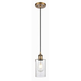 Clymer 1 Light Cord hung Mini Pendant 8.88 X 3.88 Inch Wide by Innovations - 516-1P-G80