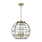Lake Placid 3 Light Metal Pendant 18 Inch and 16 Inch Wide by Innovations - 221-3S-CE-16