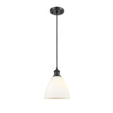Bristol 100W 1 LED Cord Dome Glass Mini Pendant 9.5X7.5 Inch by Innovations - 516-1P-GBD-75-LED