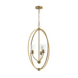 Jheni 3 Light Glass Foyer 31 Inch Tall and 18 Inch Wide by Progress - P500512