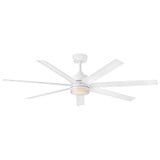 Current - 7 Blade Ceiling Fan with Light Kit-15.75 Inch Tall and 56 Inch Wide - 910656F