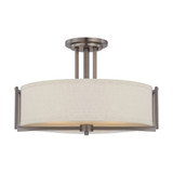 Gemini 3 Light 18.38 Inch Wide Semi Flush Mount by Nuvo - 60-4-18