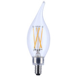 4W CA10 Candelabra Base LED Bulb 1.38 Inch Wide X 4.72 Inch Length by Satco - S21296_p