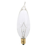 130V 25W CA8 Candelabra Base Bulb 1 Inch Wide and 3.63 Inch Length by Satco - A3674_p