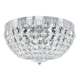 Petit Crystal 5 Light Flush Mount 6.5 X 12 Inch Wide by Schonbek Signature - 1562