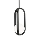 Milan 12W 1 LED Pendant 16 Inch Tall and 7.38 Inch Wide by AFX - MLNP07LAJUD