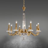 Amadeus 8 Light Chandelier 34.5 Inch and 34 Inch Wide by Schonbek Signature - S9334