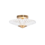 Origami 15W 1 LED Semi Flush Mount 12 Inch Wide by Schonbek Signature - S7212