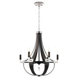Crystal Empire 6 Light Chandelier 29.5 X 24 Inch Wide by Schonbek Signature - CY1006N