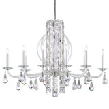 Siena 10 Light CrystalTusks Chandelier 40.5 Inch Wide by Schonbek Signature - RS8310N