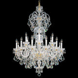 Olde World 23 Light Chandelier 52 X 36 Inch Wide by Schonbek Signature - 6815